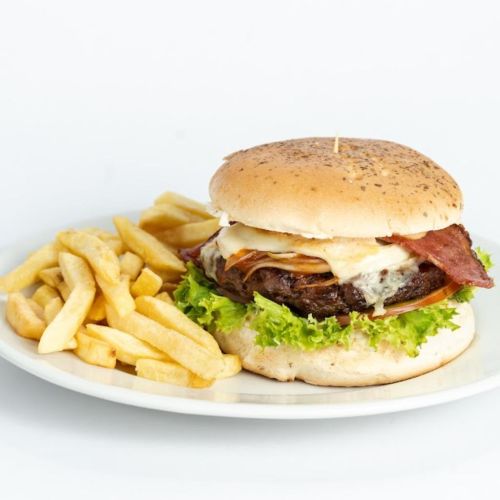 Hamburguesa Clasica + papas a la francesa